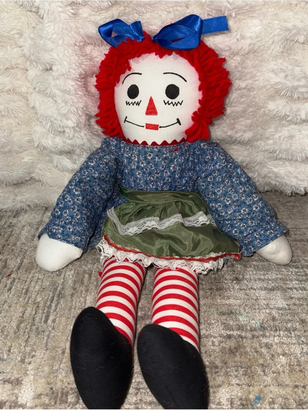 Raggedy Anne Rag doll 12” vintage